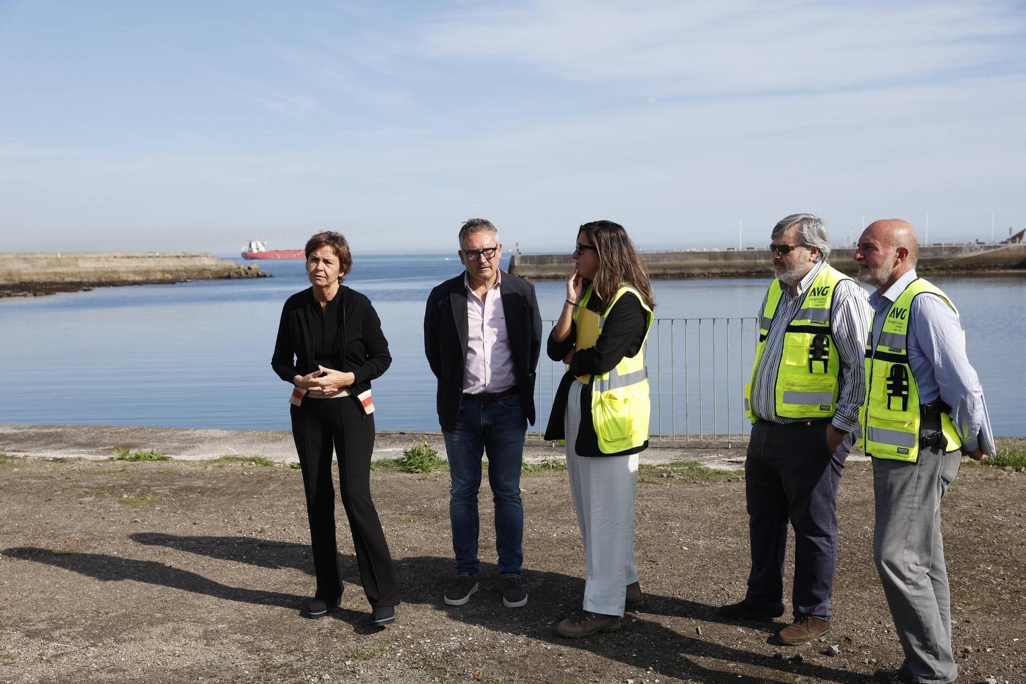 Así avanzan los trabajos en los terrenos de Naval Gijón (en imágenes)