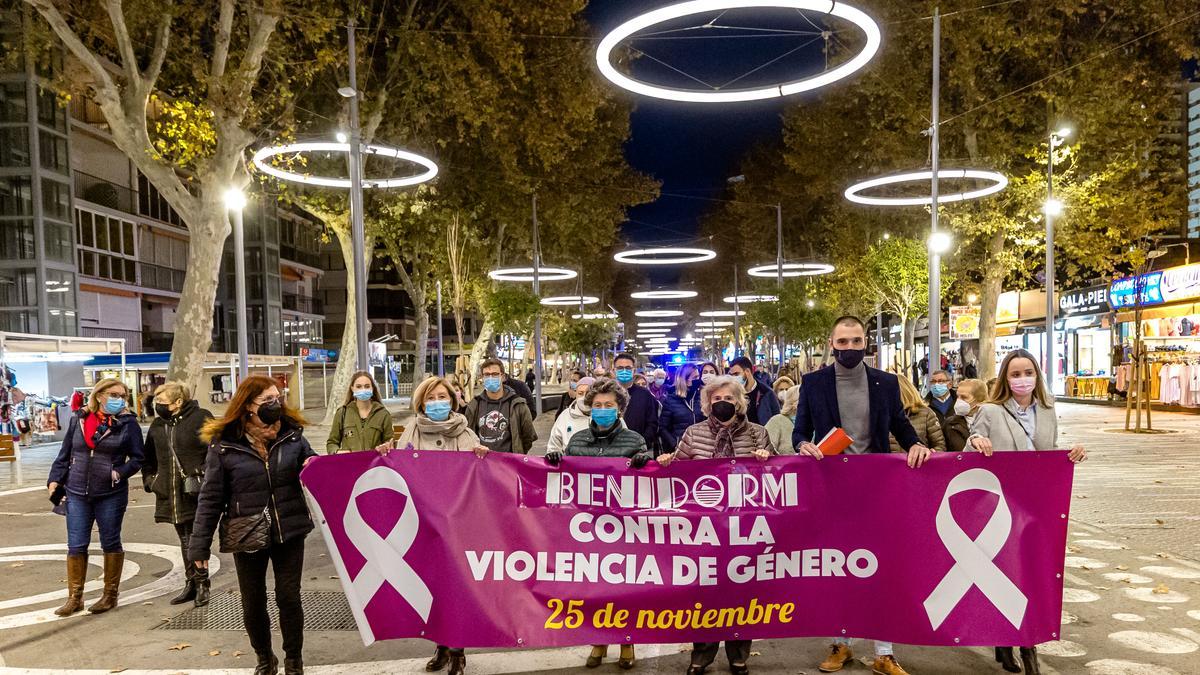 La marcha del 25-N de Benidorm.