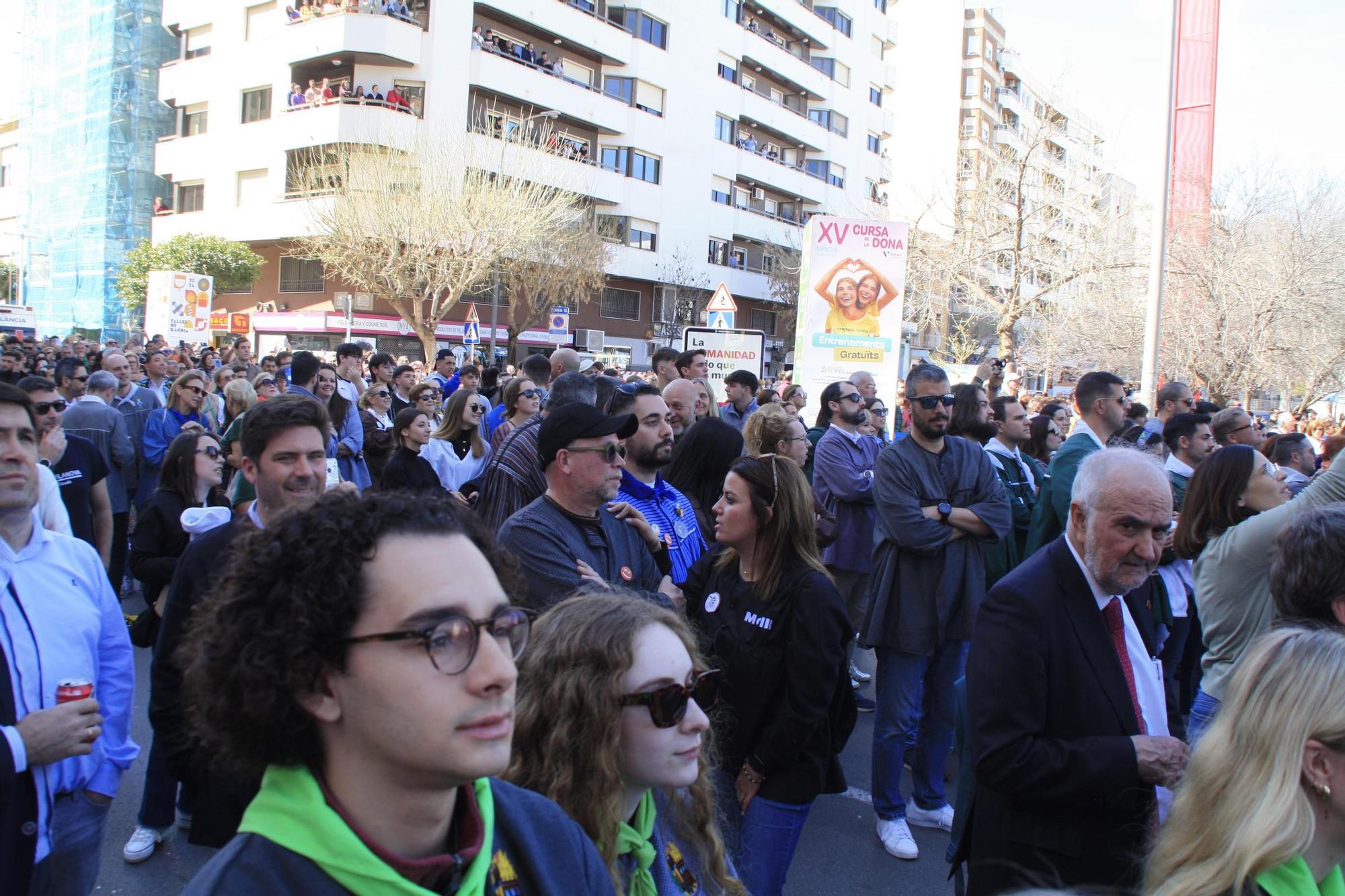 Las imágenes de la "mascletà" del 15 de marzo en Gandia