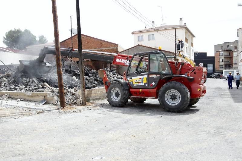 Imágenes del incendio en Alcañiz