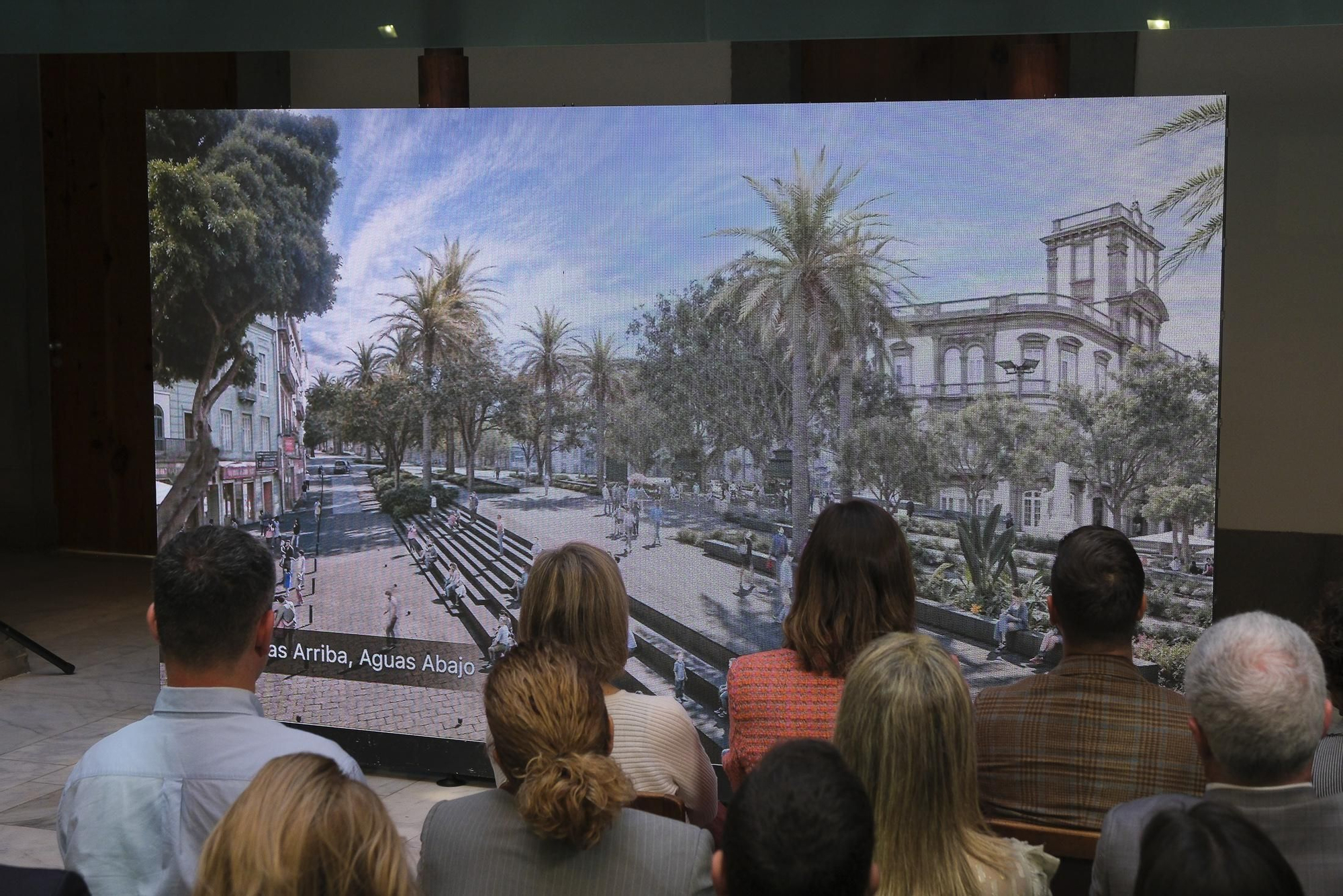 Presentación de anteproyectos finalistas del paseo Guiniguada