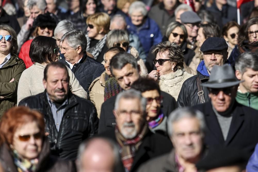 Protestas de los pensionistas en Oviedo.