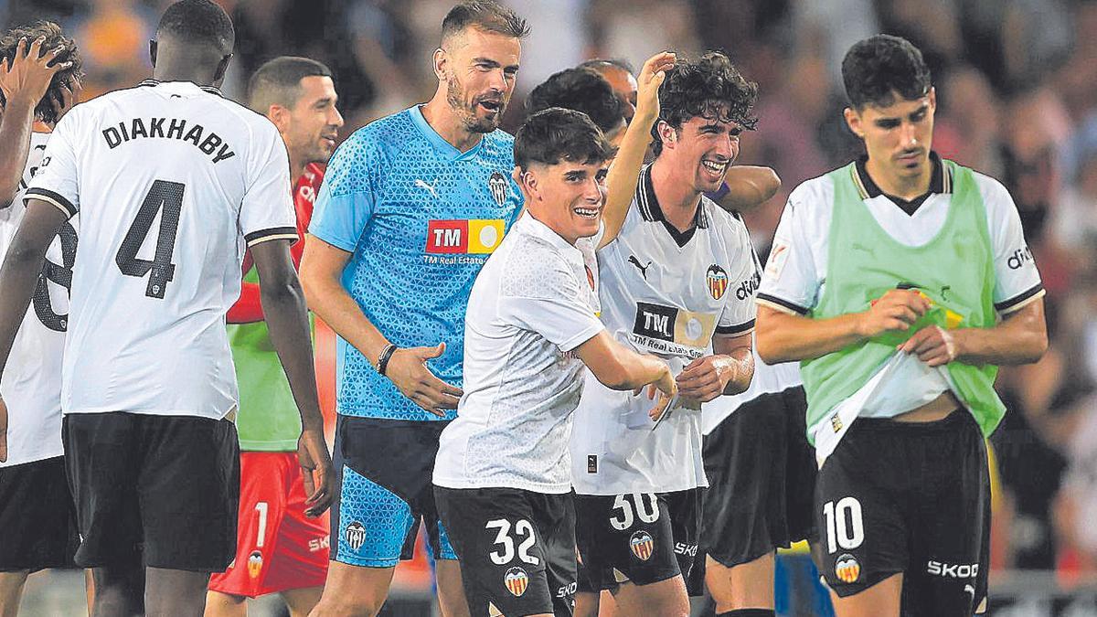 Hugo González, feliz tras la victoria ante la UD Las Palmas
