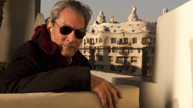 Paul Auster, en la terraza del Hotel Condes de Barcelona, en el año 2012