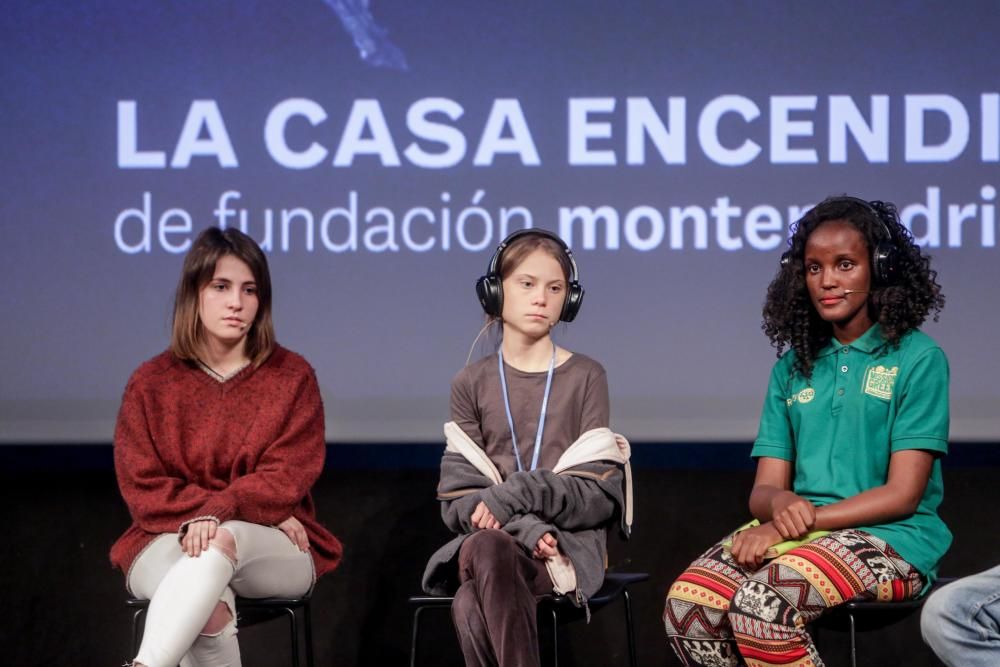 Greta Thunber en la cumbre del clima.