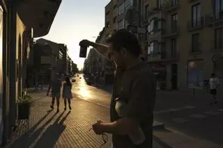 Així es va veure l'eclipsi des del centre de Manresa