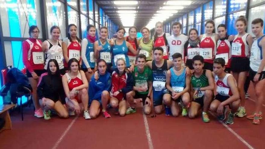 Participantes en el campeonato gallego. // FDV
