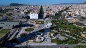 Vista aèria del resultat de la transformació de Glòries.