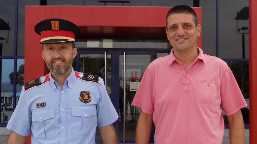 Jaume Roca, cap de Seguretat Ciutadana, i Dani Martínez, cap d&#039;investigació