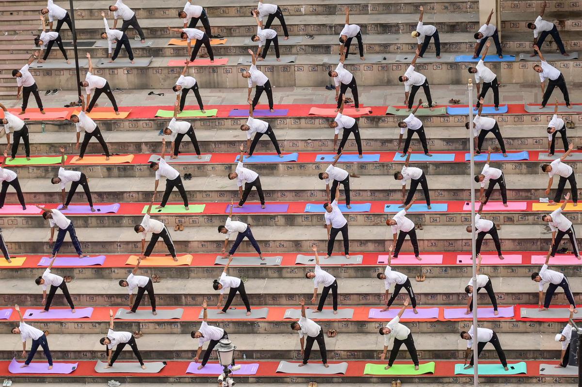 Día Internacional del Yoga en la India