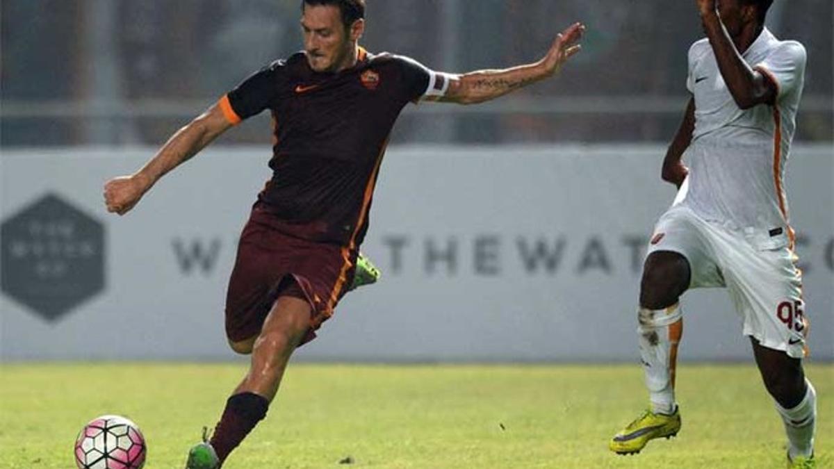 Francesco Totti, en un partido de esta pretemporada jugado en Indonesia
