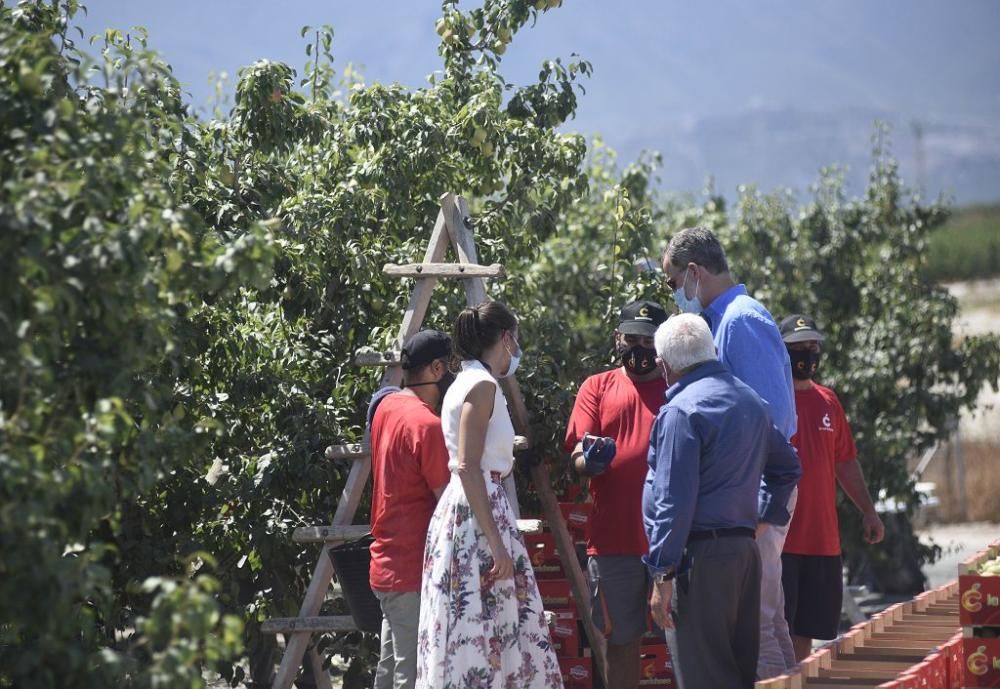 Visita de los reyes a la cooperativa La Carrichosa de Cieza