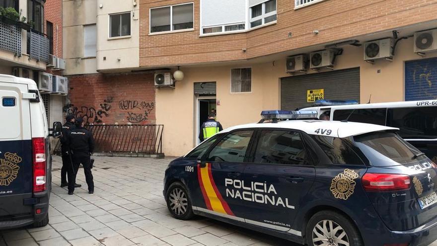 Un momento de la operación de la Policía en Murcia.