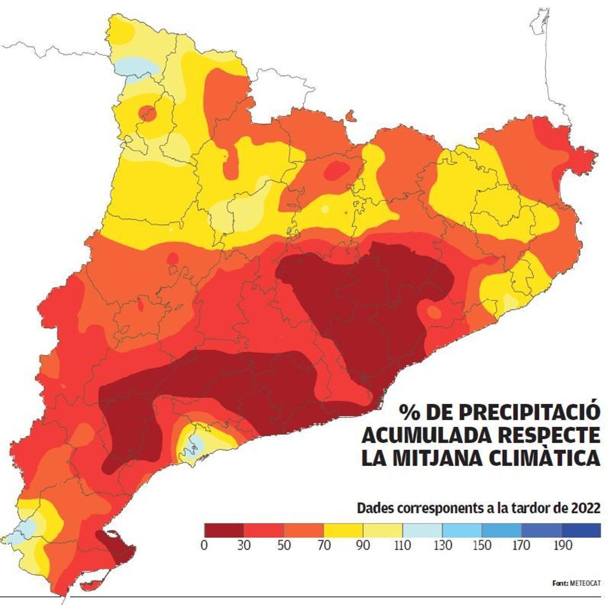 La precipitació acumulada