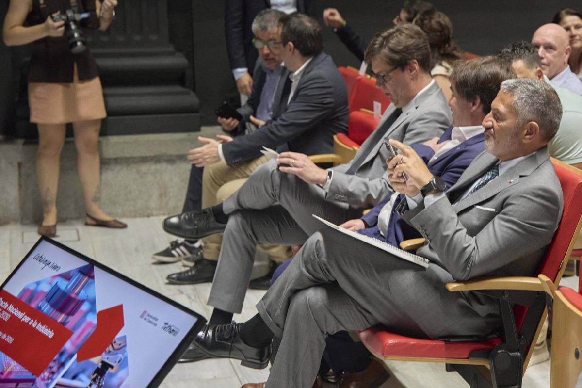 Presentació del Pacte Nacional per a la Indústria a la seu del Govern de la Generalitat a Girona.