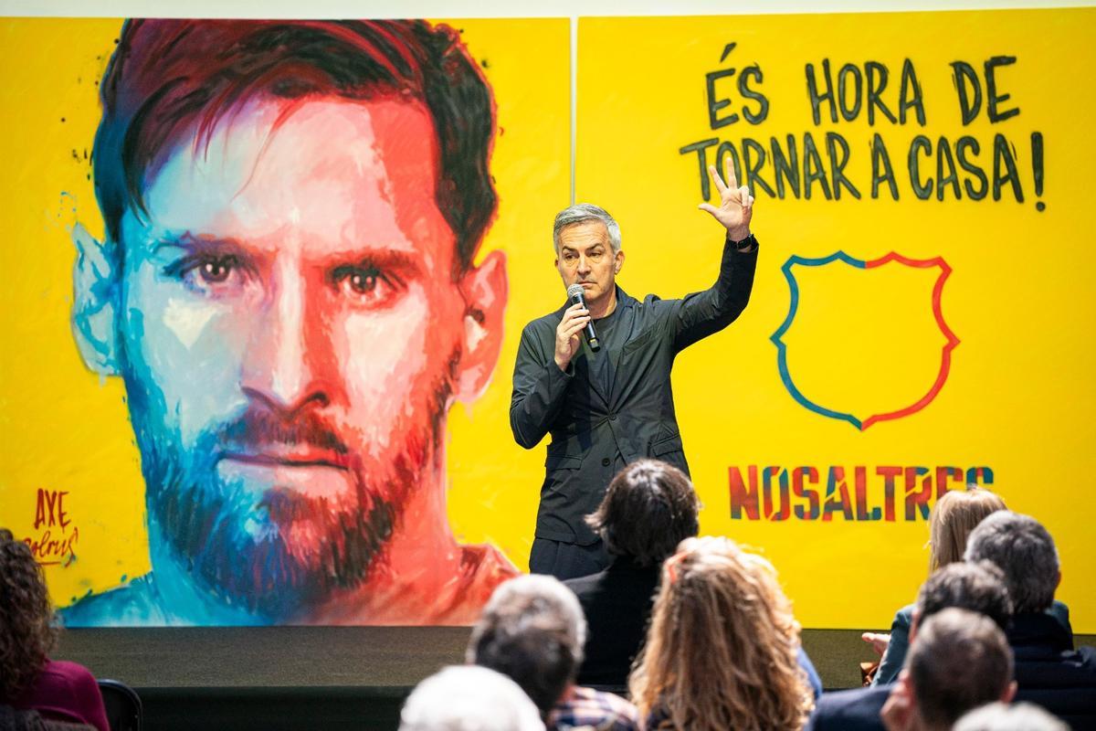 Font, en la presentación de su proyecto para recuperar a Messi