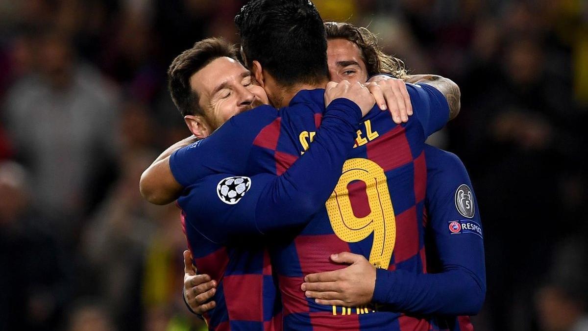 El tridente Messi-Luis Suárez-Griezmann funcionó a la perfección