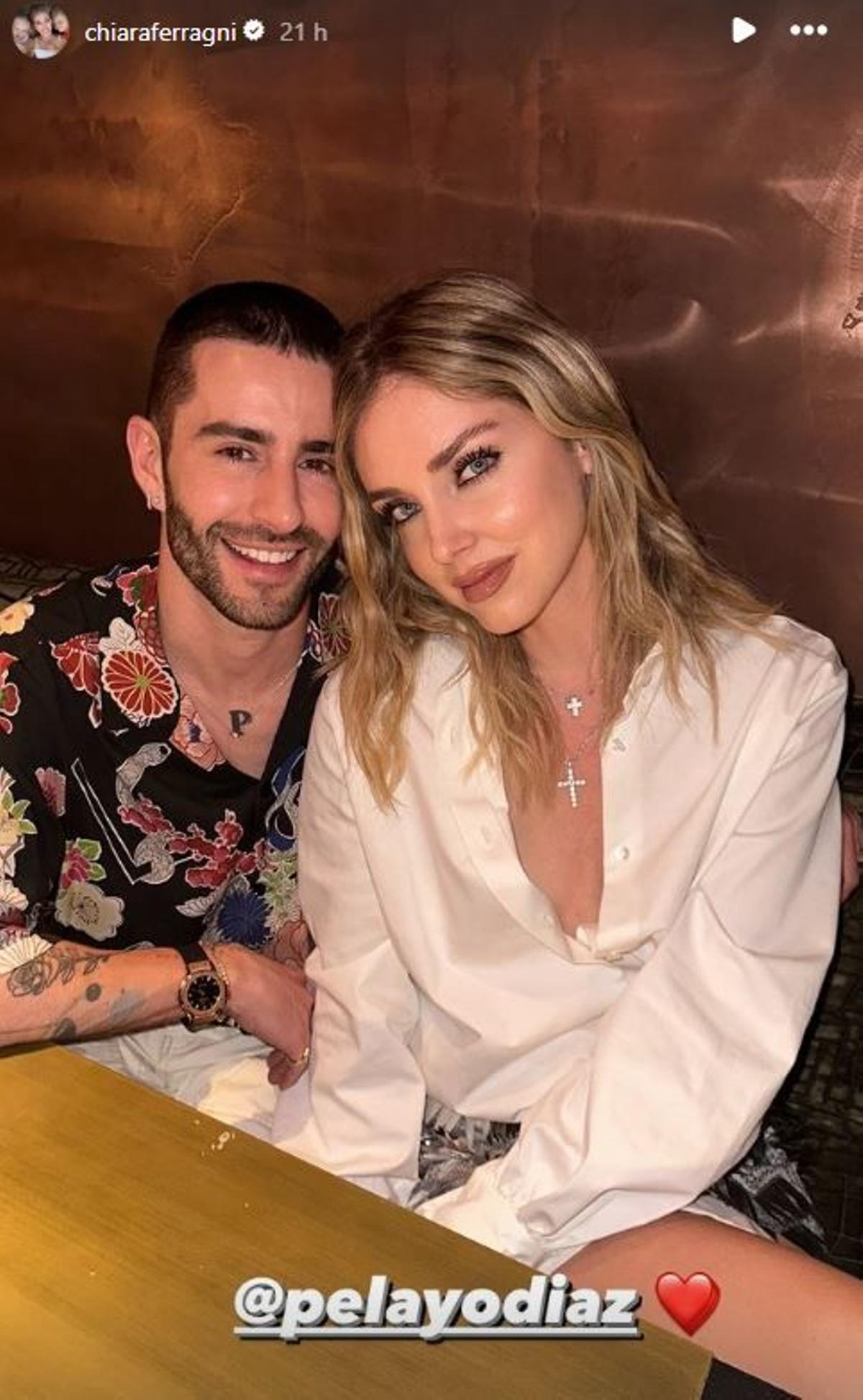 Chiara Ferragni con Pelayo Díaz