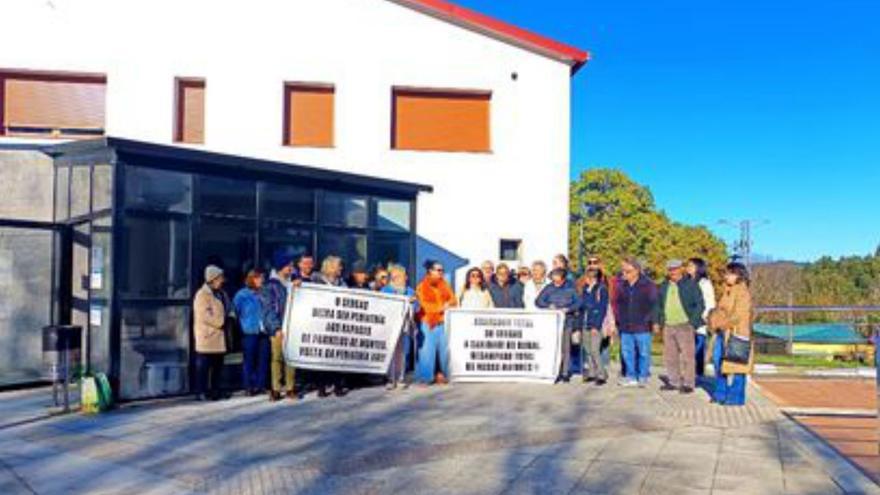 Protesta en Fornelos. | D.P.