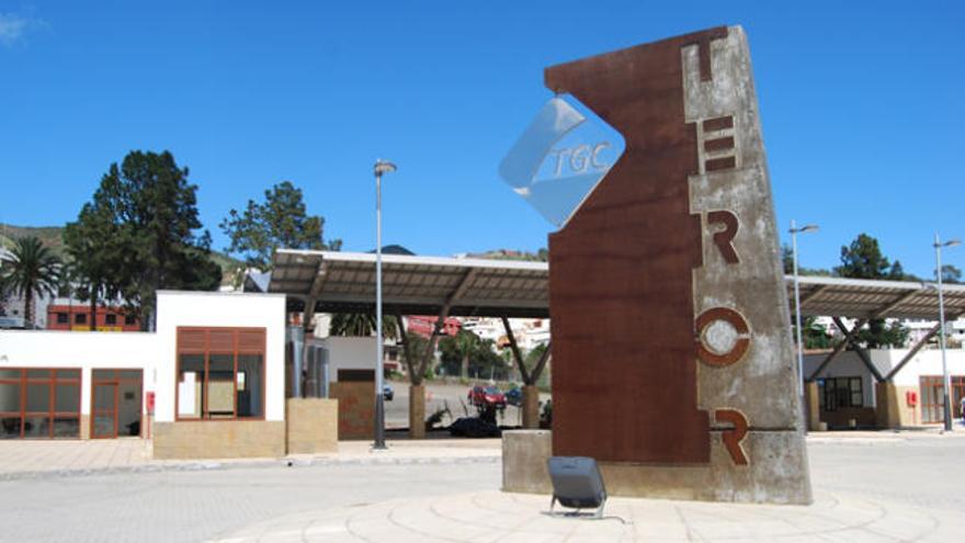 Imagen de ayer de la estación de guaguas de Teror. i  LA PROVINCIA / DLP