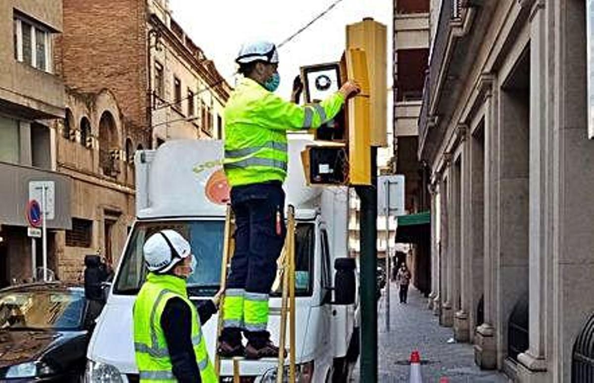 Actuació recent en un semàfor.