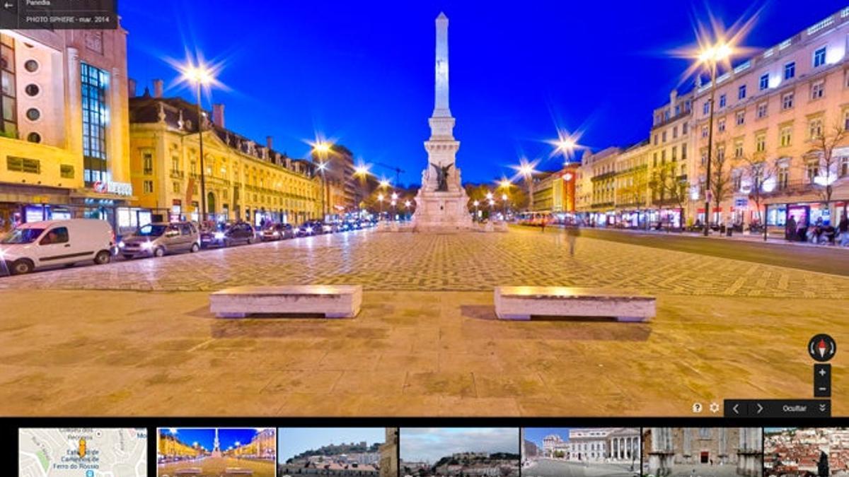 Imágenes que muestran los aportes de Google Maps, por ejemplo, en una visita a Lisboa.