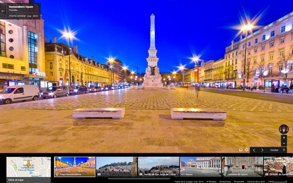 Imágenes que muestran los aportes de Google Maps, por ejemplo, en una visita a Lisboa.