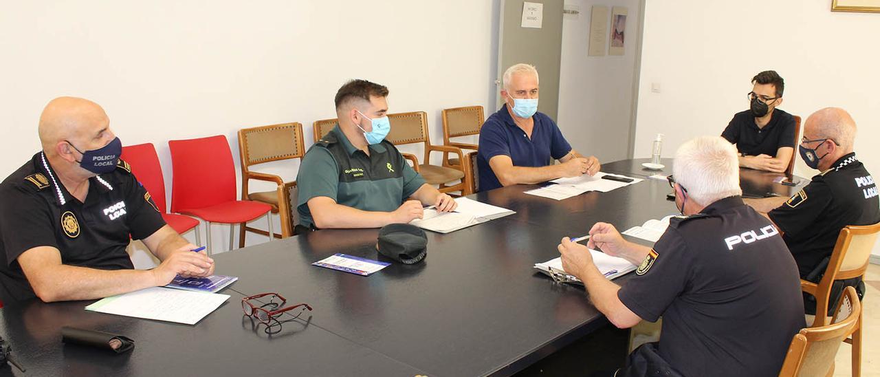 Un momento de la Junta Local de Seguridad de Novelda.