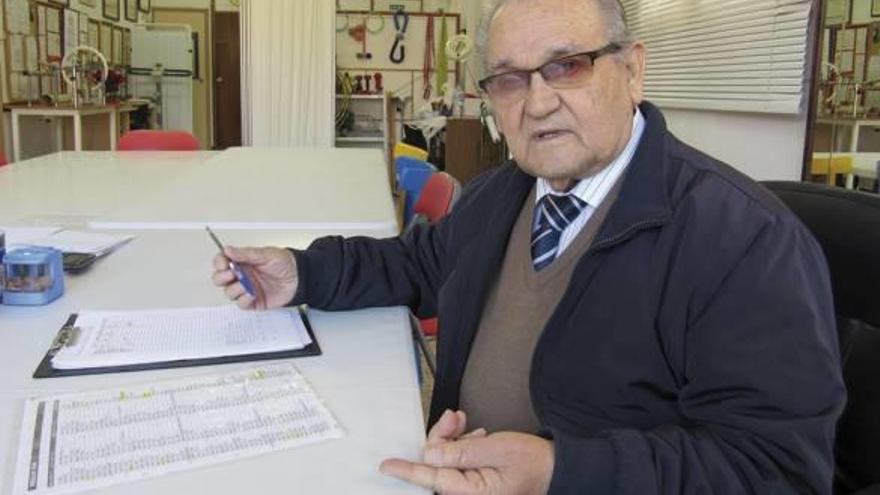 El profesor José Llopis, durante la entrevista.