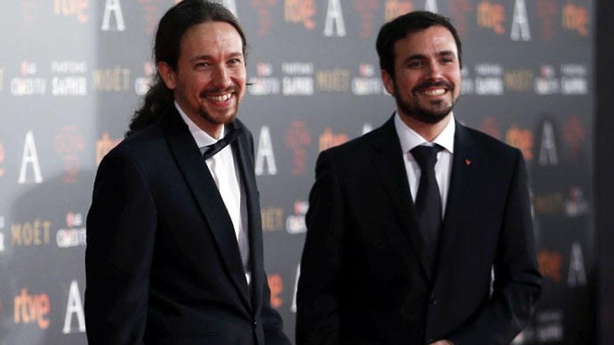 Iglesias y Garzón, en los Premios Goya
