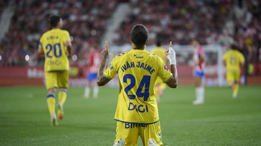 Iván Jaime, gol exprés en la UD Las Palmas y titular para poner a Jefté en su sitio