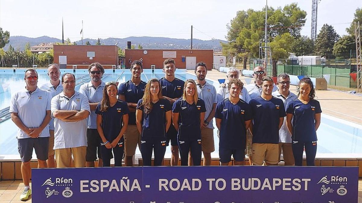 Los ocho nadadores españoles que compiten en Budapest