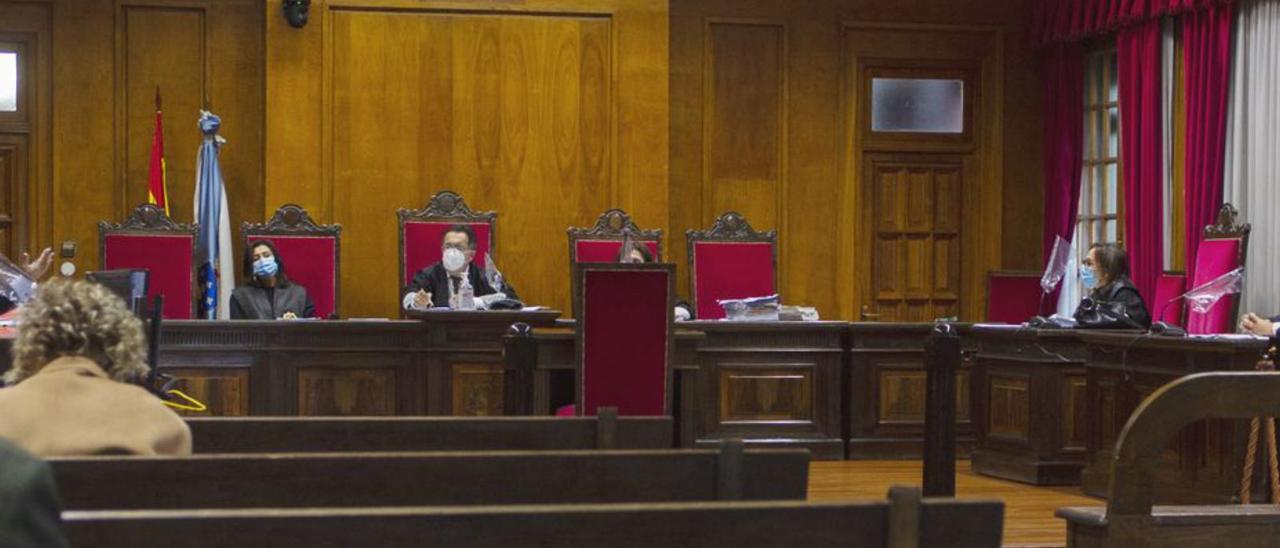 Sala de vistas de la Audiencia Provincial de Ourense (archivo).