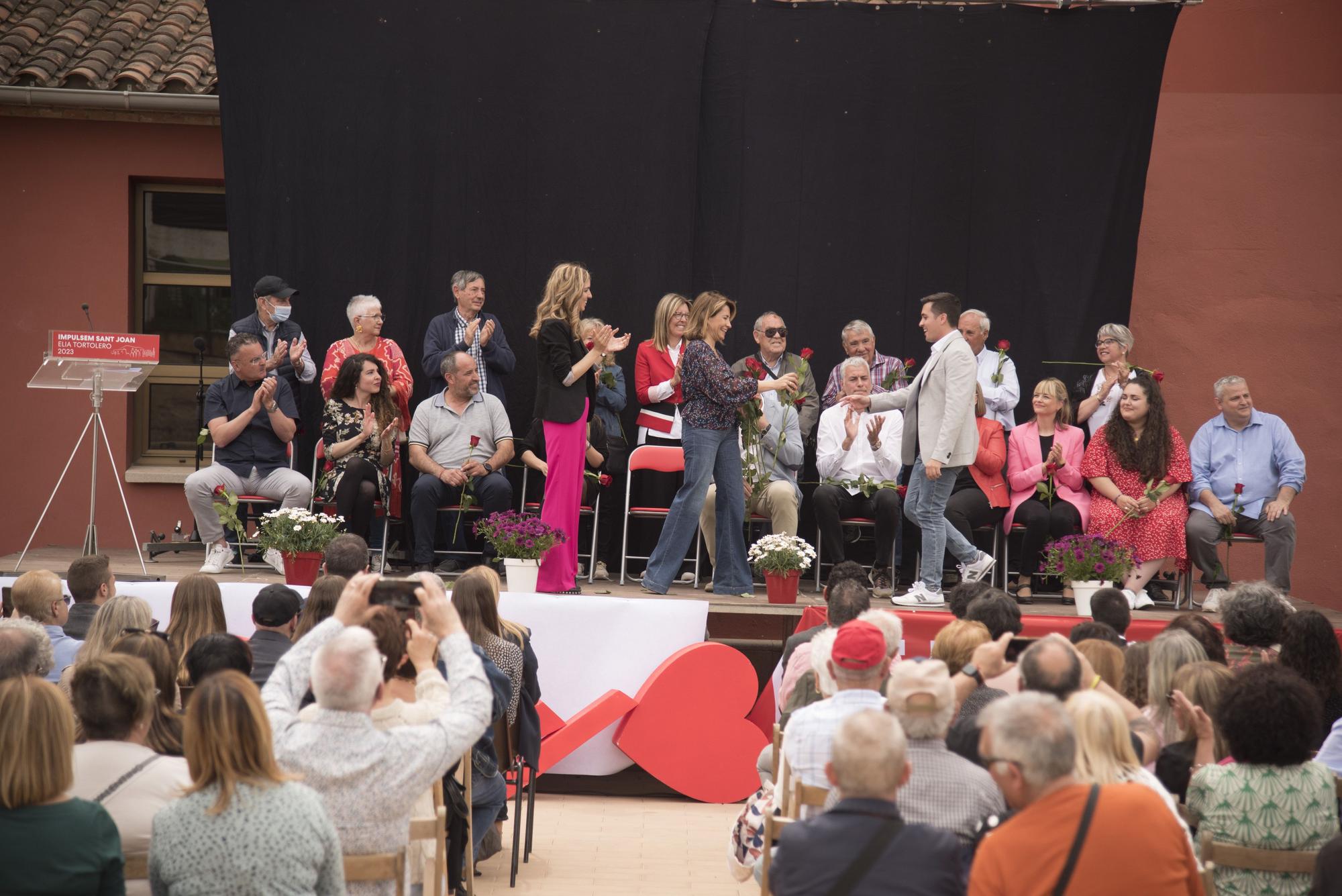 La ministra Sánchez presenta la candidatura d'Èlia Tortolero a Sant Joan de Vilatorrada