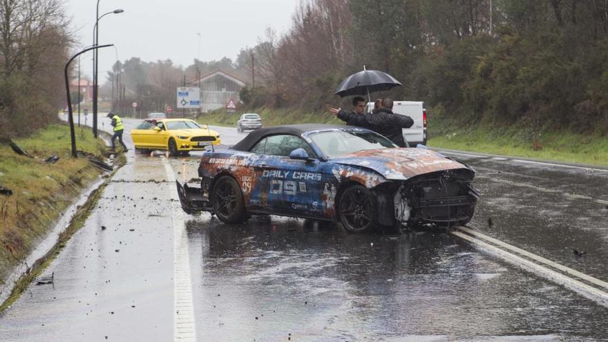 Estado en el que quedó el coche tras el siniestro