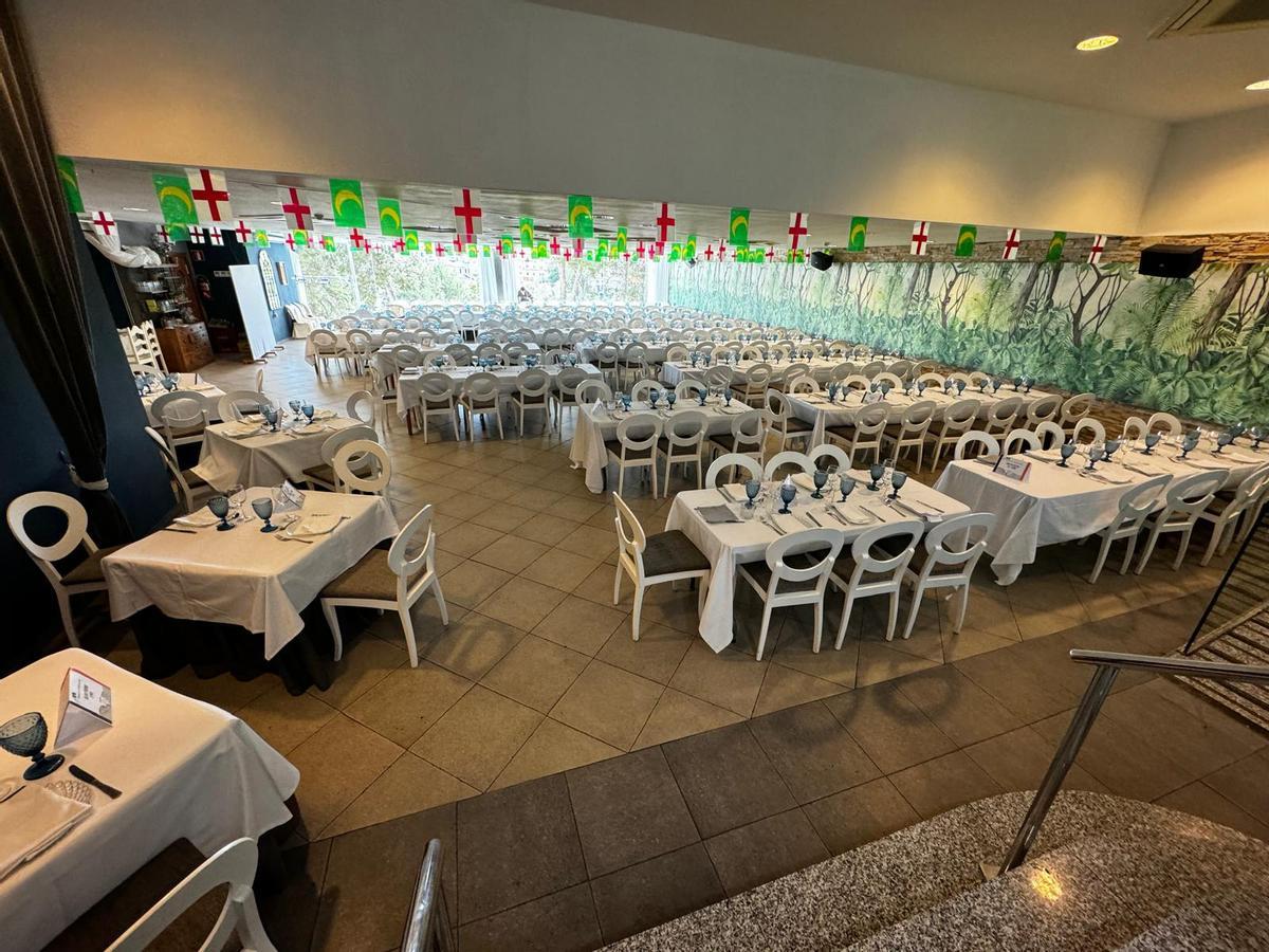 Durante las fiestas, el restaurante ofrece un menú especial.