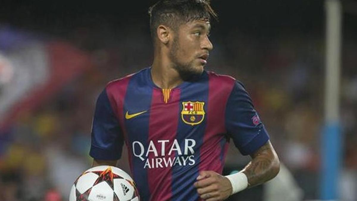 Neymar venía de descansar el miércoles contra el Almería