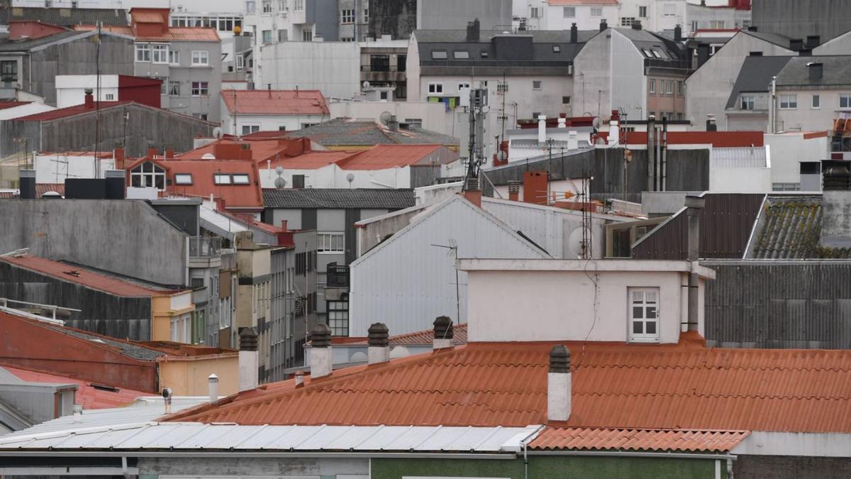 Vista de edificios de viviendas en el barrio del Agra do Orzán. |   // VÍCTOR ECHAVE