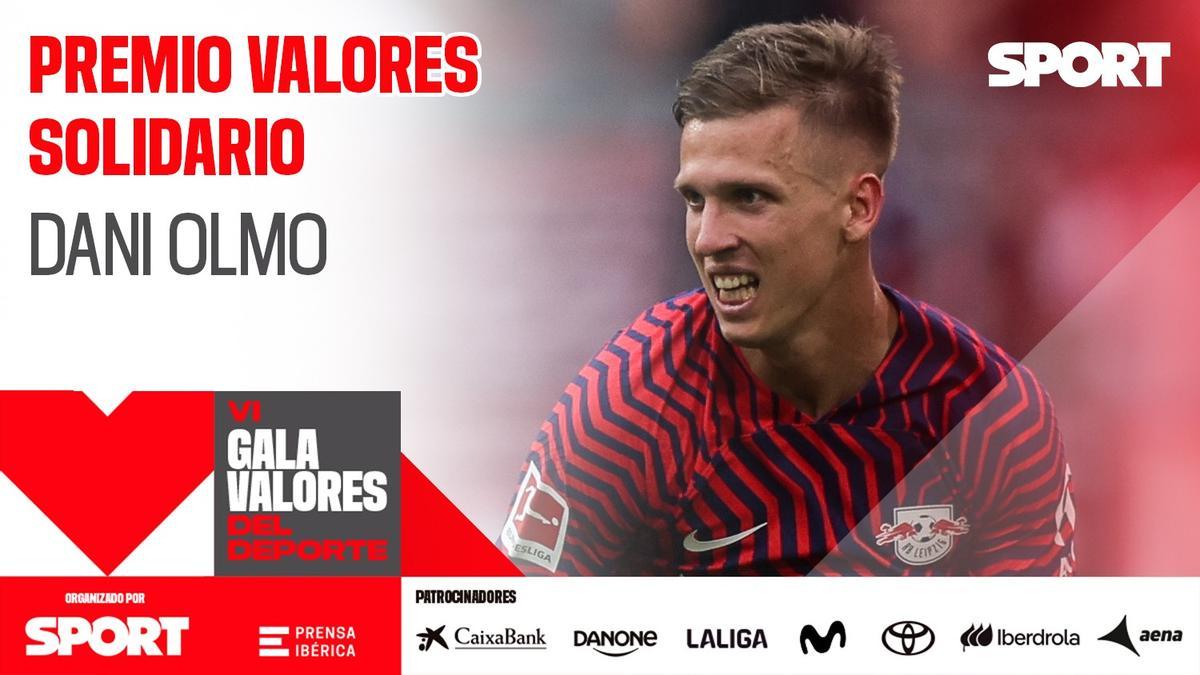 Dani Olmo, Premio Valores Solidario