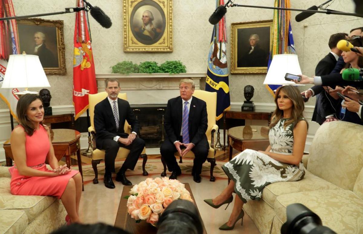 Con Donald y Melania Trump