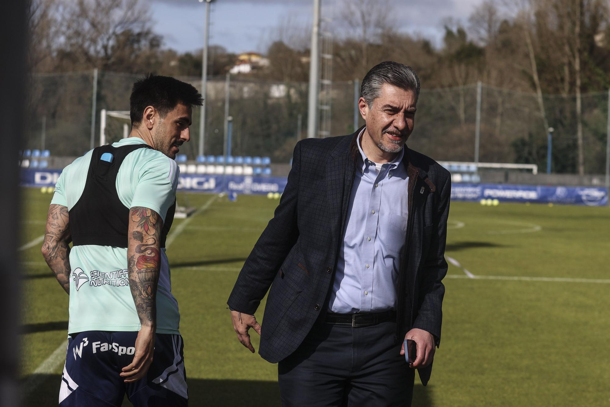 EN IMÁGENES: el entrenamiento del Oviedo