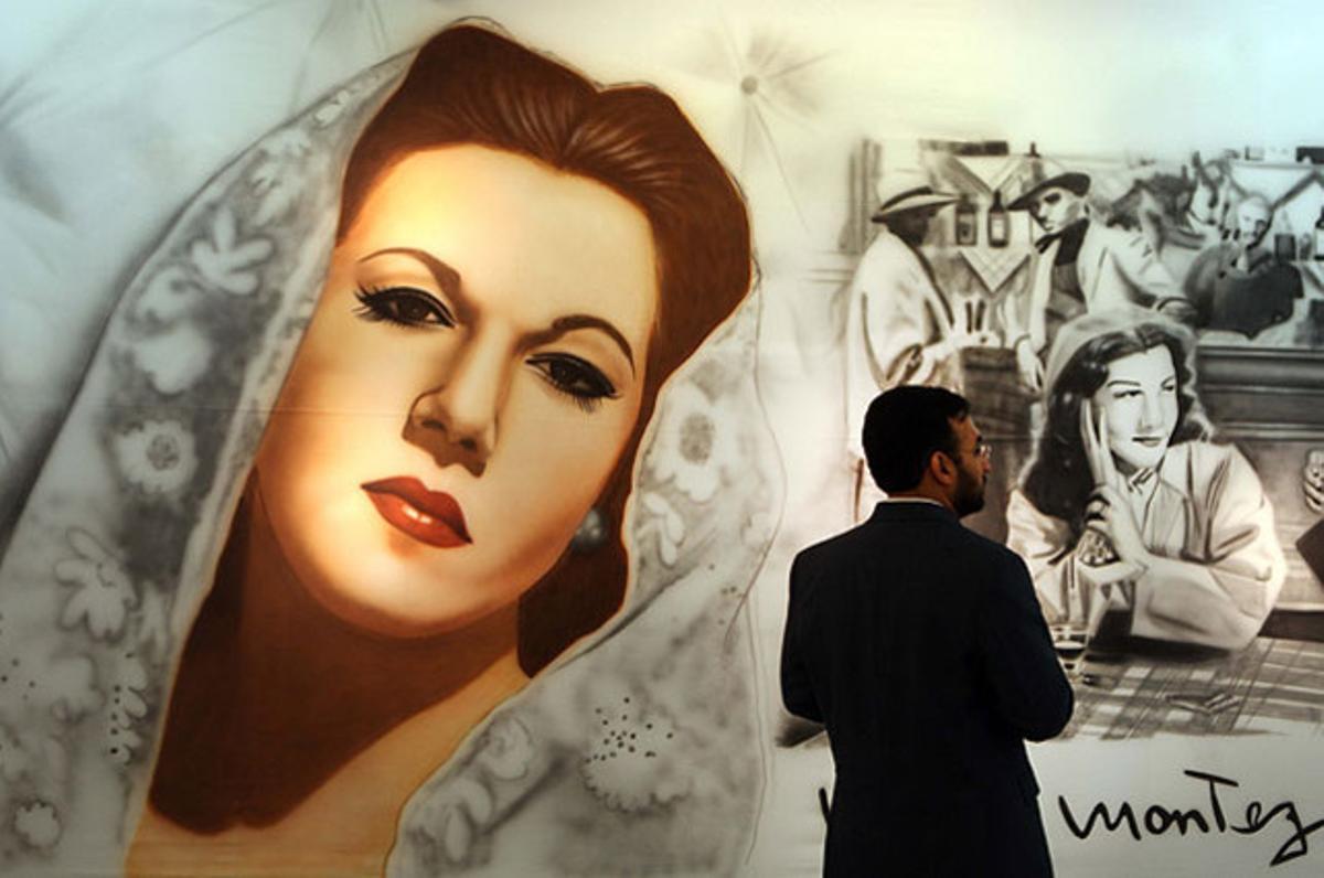 Imatge de l’exposició ’Ayer y hoy... María Montez’, que commemora els 100 anys del naixement de l’actriu dominicana anomenada la ’reina del tecnicolor’, al Palacio de Bellas Artes de Santo Domingo.