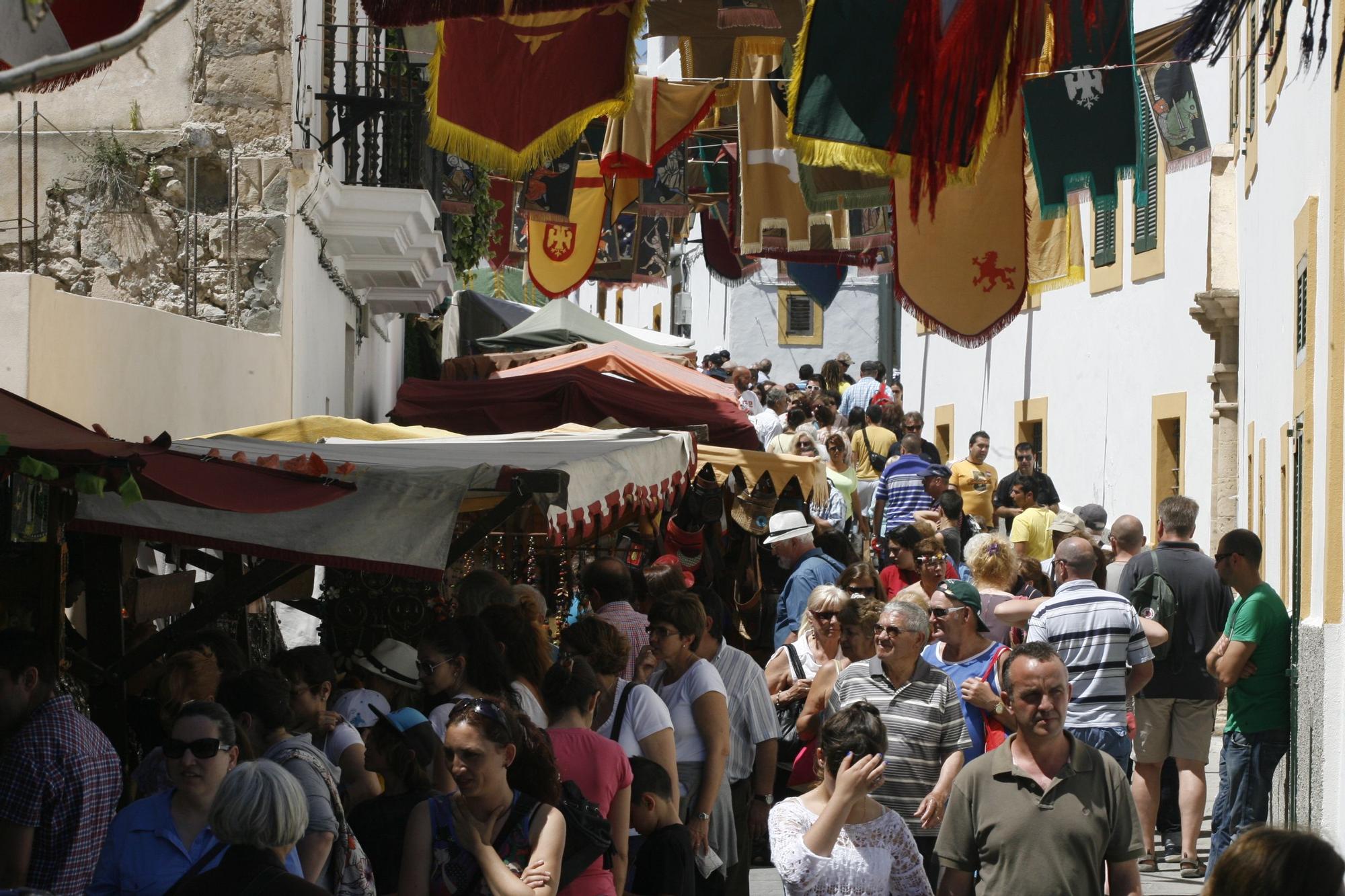 Edición de 2012 de la Feria Medieval de Ibiza.