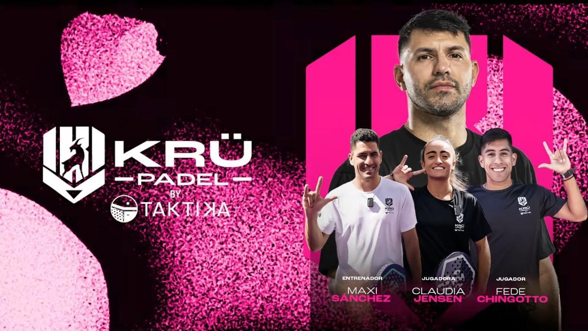 Krü Esports, propiedad de Kun Agüero y Leo Messi, se une a Hexagon Cup con su equipo Krü Padel by Taktika