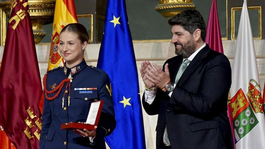 La princesa Leonor, una ‘Cowboy de la A3’ en su visita a Murcia
