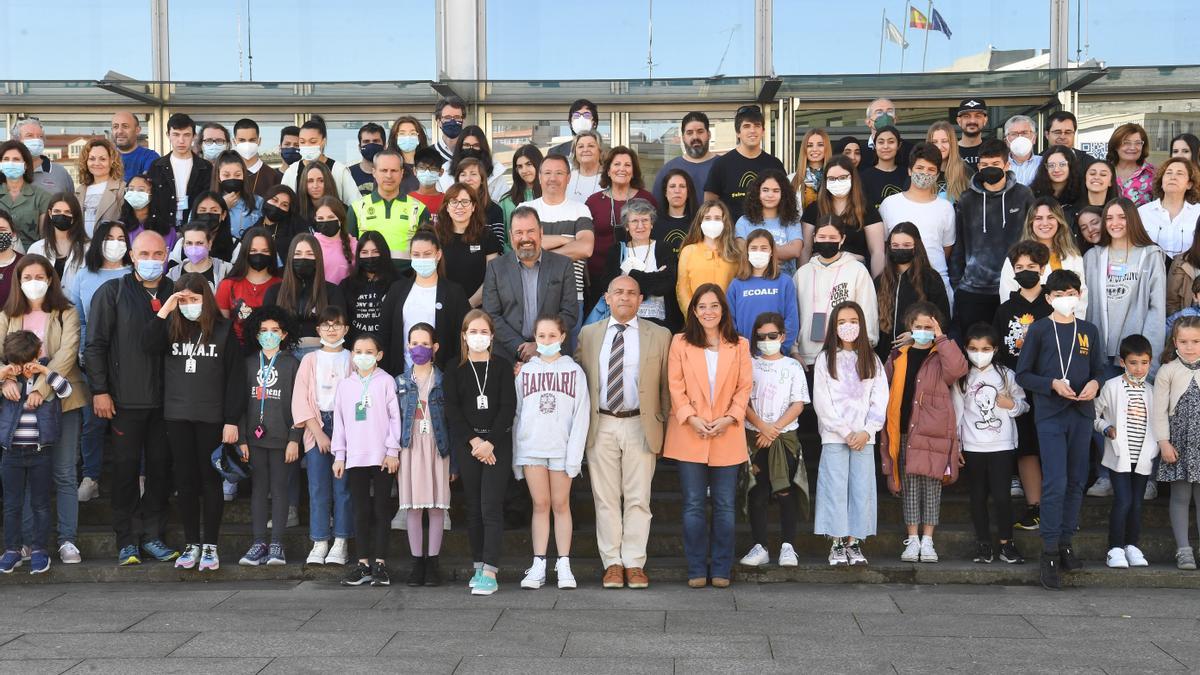 Participantes en la Feria Matemática de A Coruña