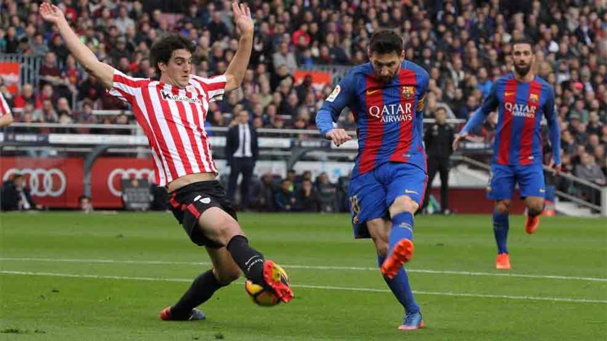 Messi estrenó botas ante el Athletic