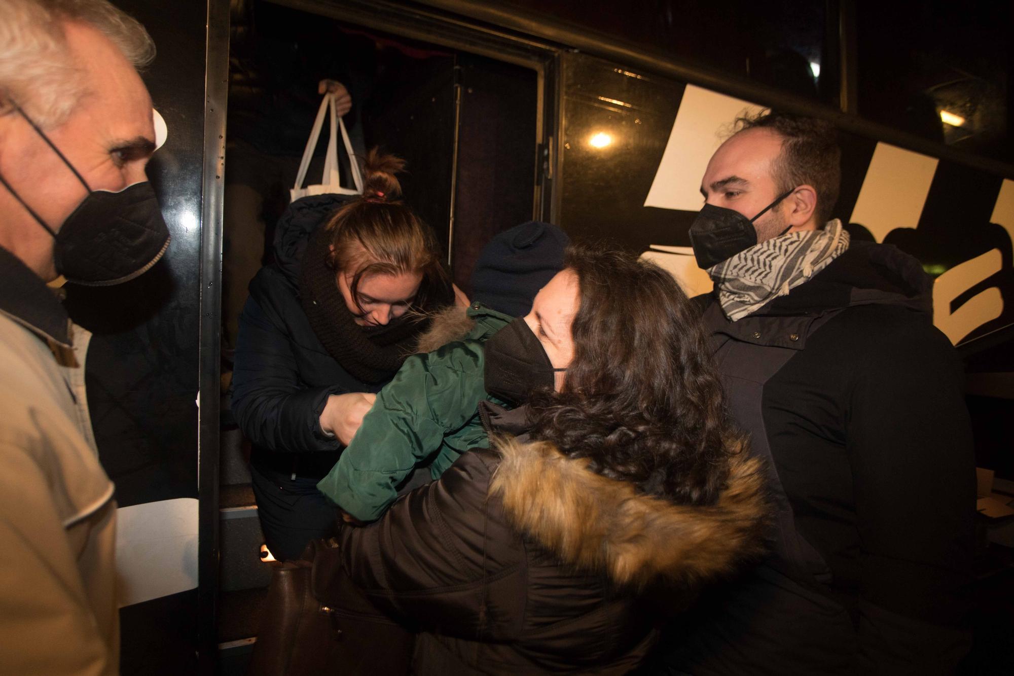 Llega el primer autobús con refugiados Ucranianos de la fundación "Juntos por la vida"
