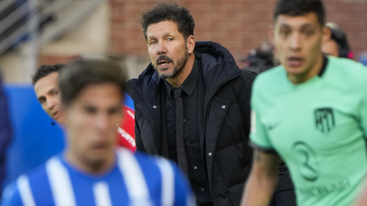 Diego Pablo Simeone, técnico del Atlético.