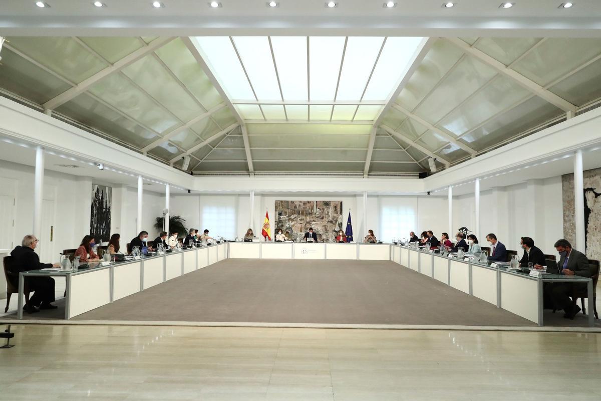 Pedro Sánchez preside la reunión del Consejo de Ministros del pasado 1 de junio en la Moncloa. 